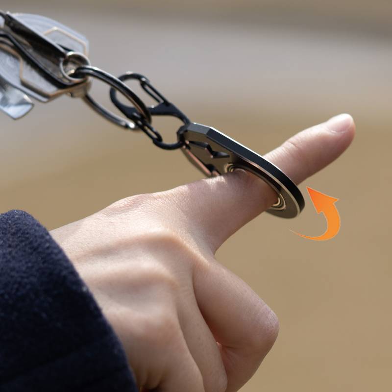 Keychain Spinner Anxiety Stress Relief Metal Fidget Toys - Temu